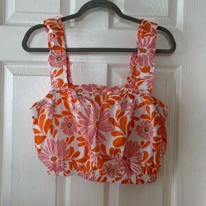 Aerie Floral Tank Top Size Large